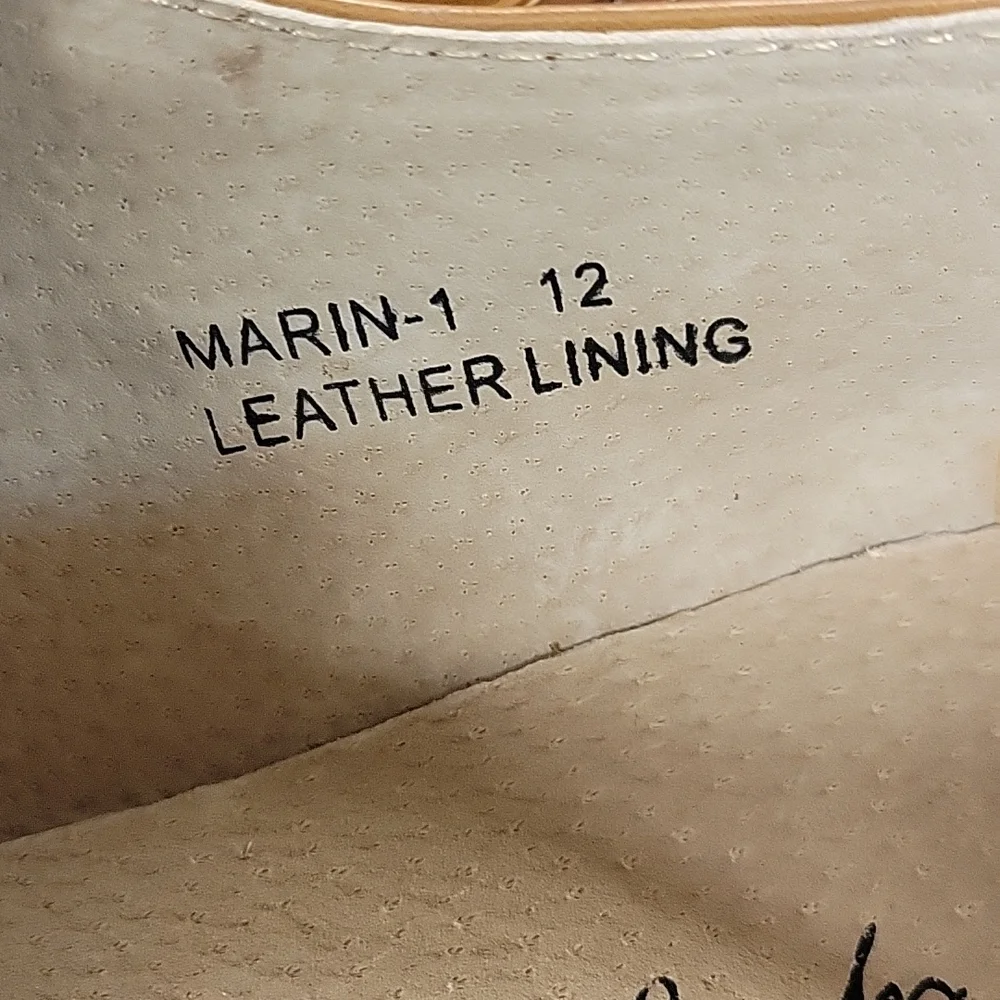 Flying Deer Leather Lining Men's Shoes Brown Size 12 Marin-1